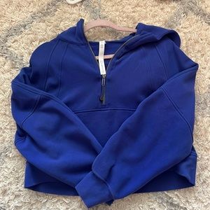 Lululemon half zip up scuba hoodie